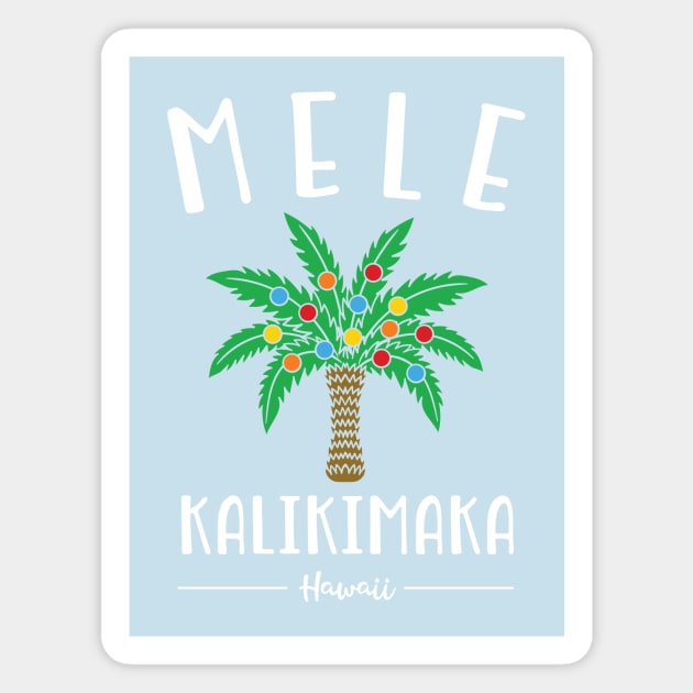 Mele Kalikimaka Hawaiian Christmas Magnet by ECStudios